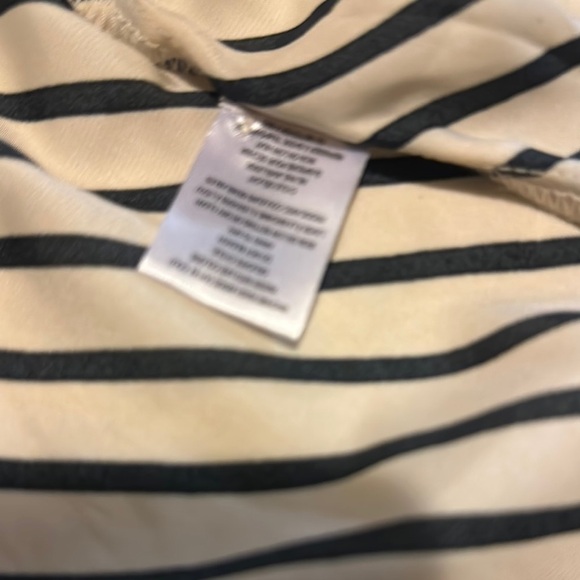 Striped Black and White Women's Top - Picture 7 of 9